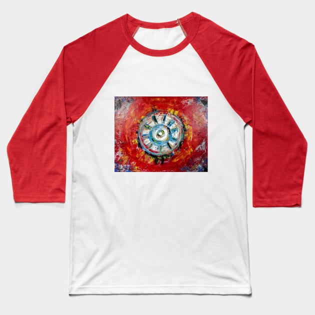 Arc Reactor in Abstract Baseball T-Shirt by PriscillaDodrill